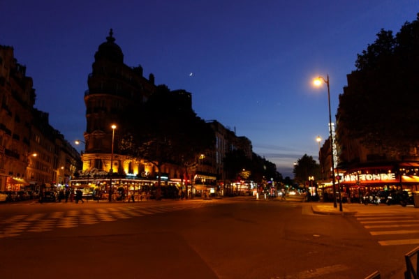 Montparnasse at night, Paris, France