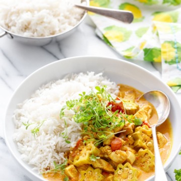 Vadouvan Chicken Curry with Smoked Basmati Rice | Love and Olive Oil