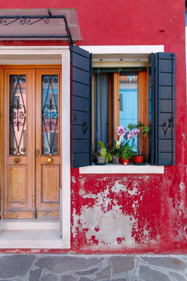 Colorful doors, Burano, Italy