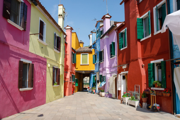 Colorful houses, Burano, Italy