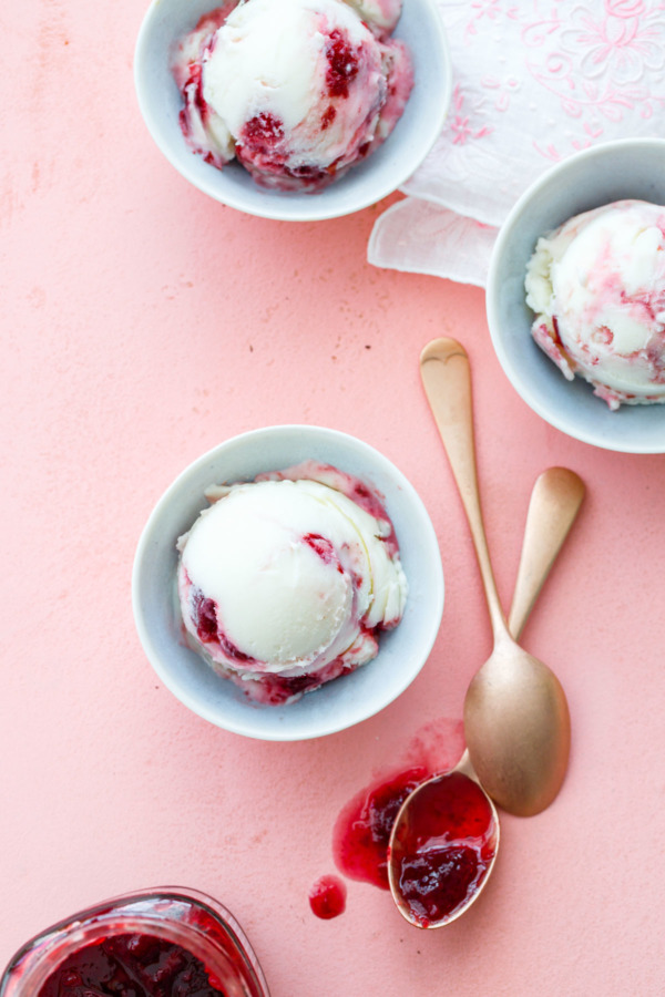 Greek Sour Cherry Frozen Yogurt Recipe