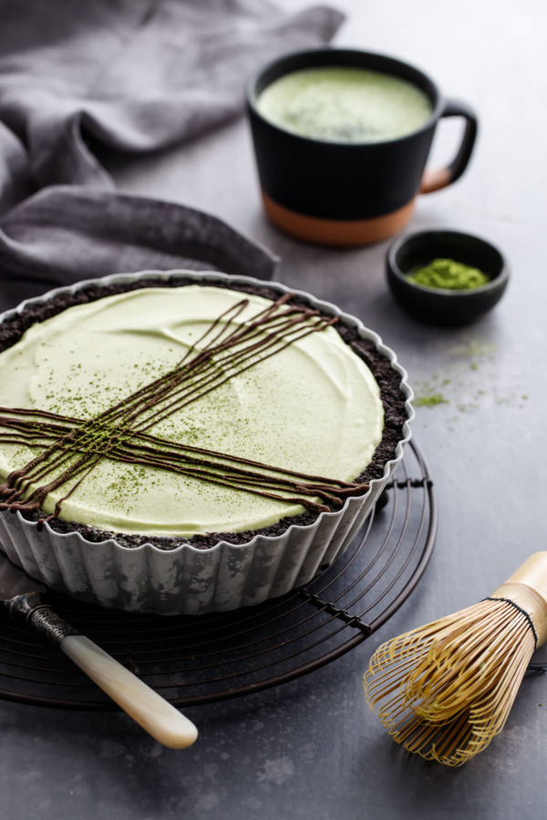  Ice Cream Fudge Pie Recipe with Homemade Matcha Mint Ice Cream