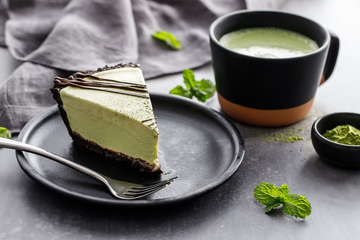 Matcha Mint Ice Cream Pie