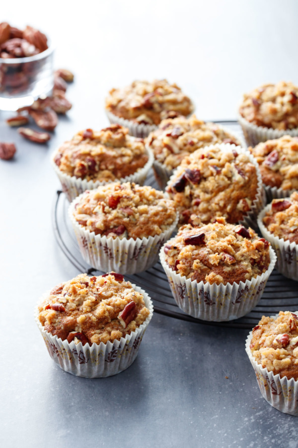 Banana Nut Muffins with Crumb Streusel Topping Recipe