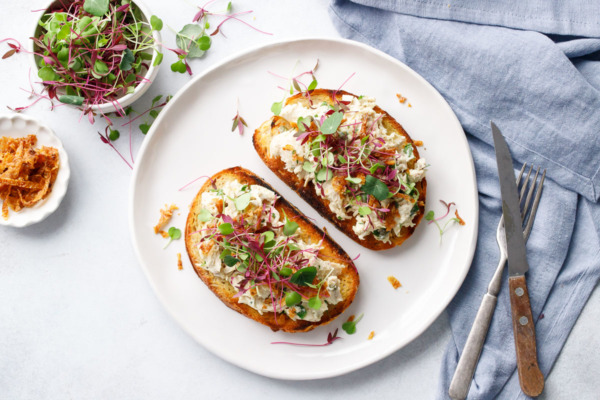 Chicken Salad Tartine Toasts