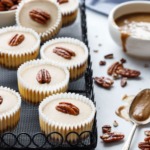 Pecan Praline Cheesecake Recipe, mini-sized in muffin tins (perfect for entertaining!)