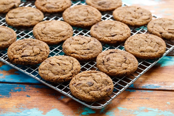 Chewy Molasses Chocolate Chip Cookies