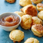 Homemade White Cheddar Gougères with Apple Butter