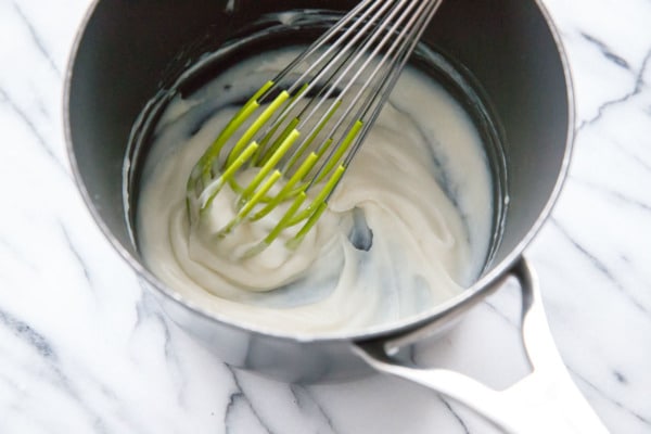 Making the tangzhong, an asian technique for soft and tender yeast breads.