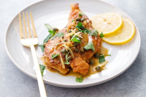 Chicken Picatta with Preserved Lemons