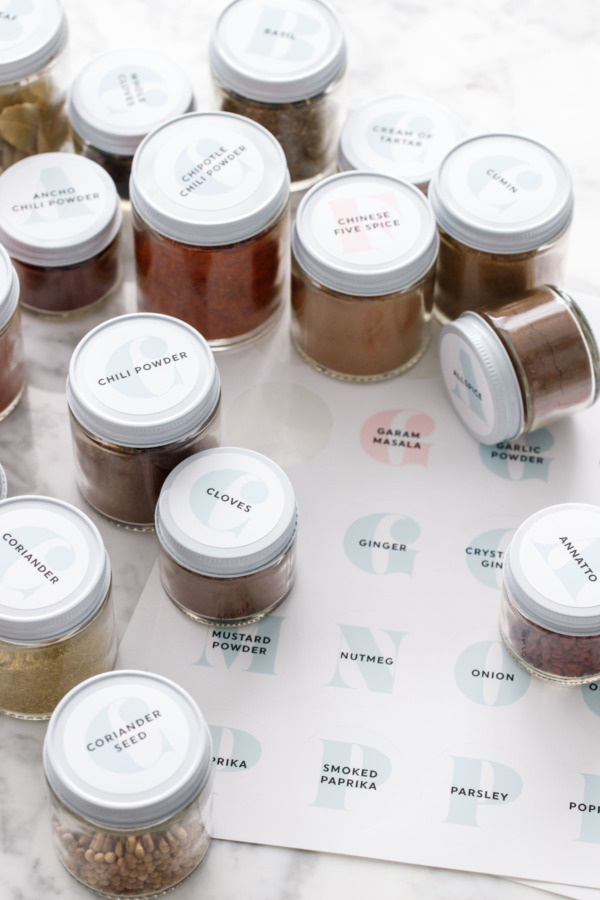 From Allspice to Za'atar: Spice Drawer Organization Tips & Tricks (Plus Printable Spice Jar Labels)