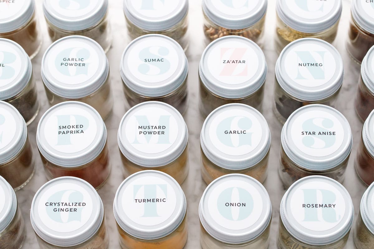 Free Printable Spice Jar Labels to Organize Your Kitchen