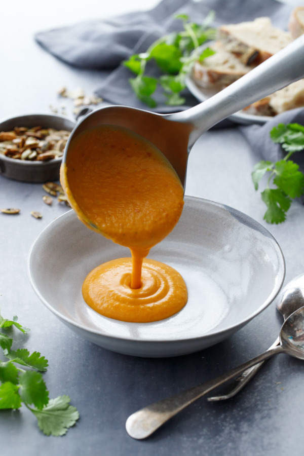 Creamy Butternut Squash Soup with Orange and Saffron from Ottolenghi SIMPLE