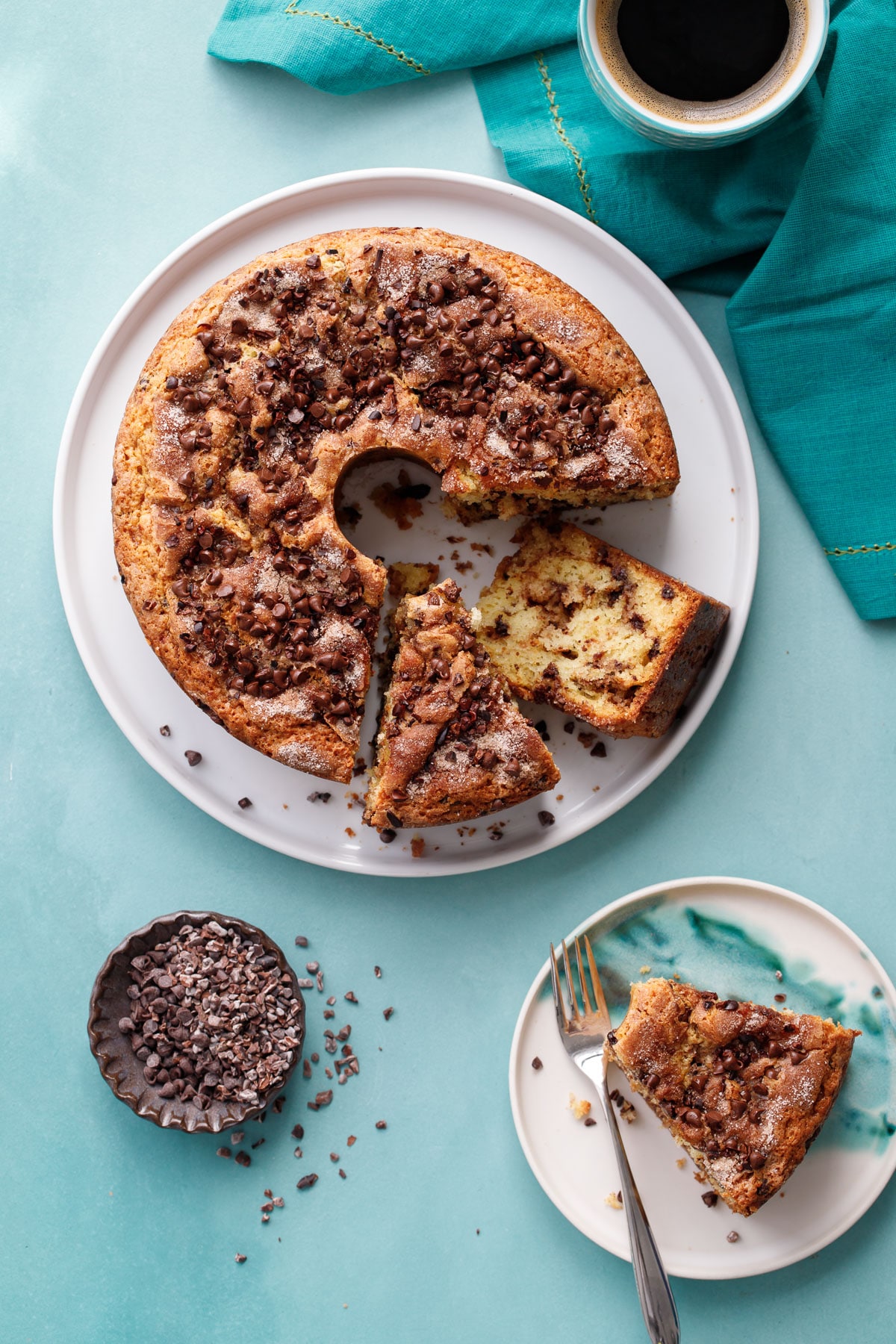 Sour Cream Chocolate Chip Coffee Cake Love and Olive Oil