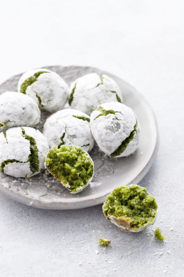 Matcha Amaretti Morbidi Cookie Recipe