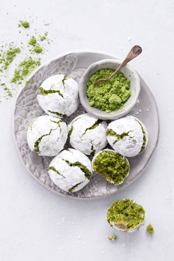 Matcha Amaretti Cookie Recipe - Gluten and Dairy Free!