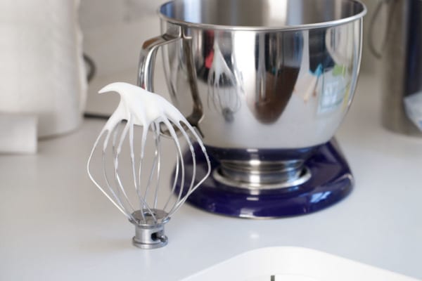 How to whip the egg whites, you are looking for medium-stiff peaks (try not to overwhip).