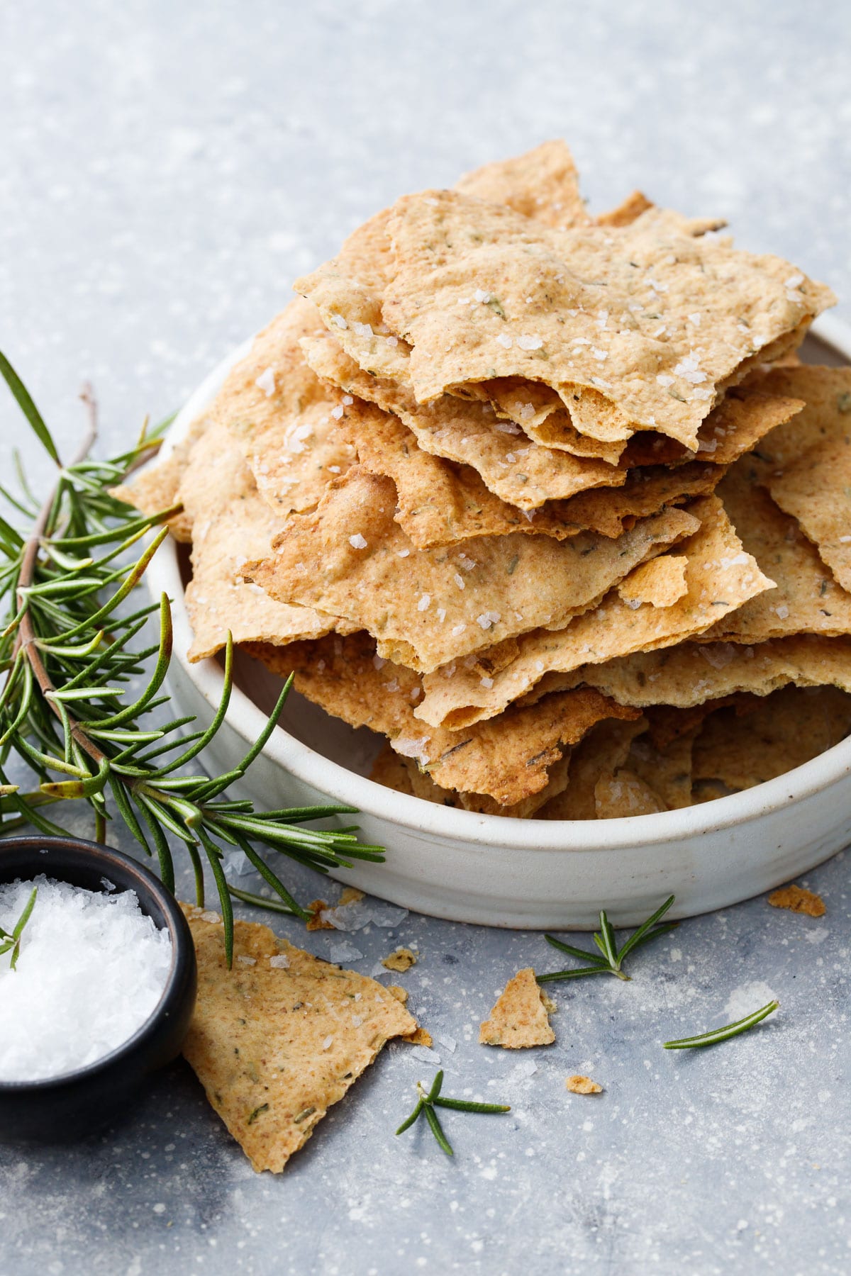 Sourdough Crackers with Olive Oil & Herbs