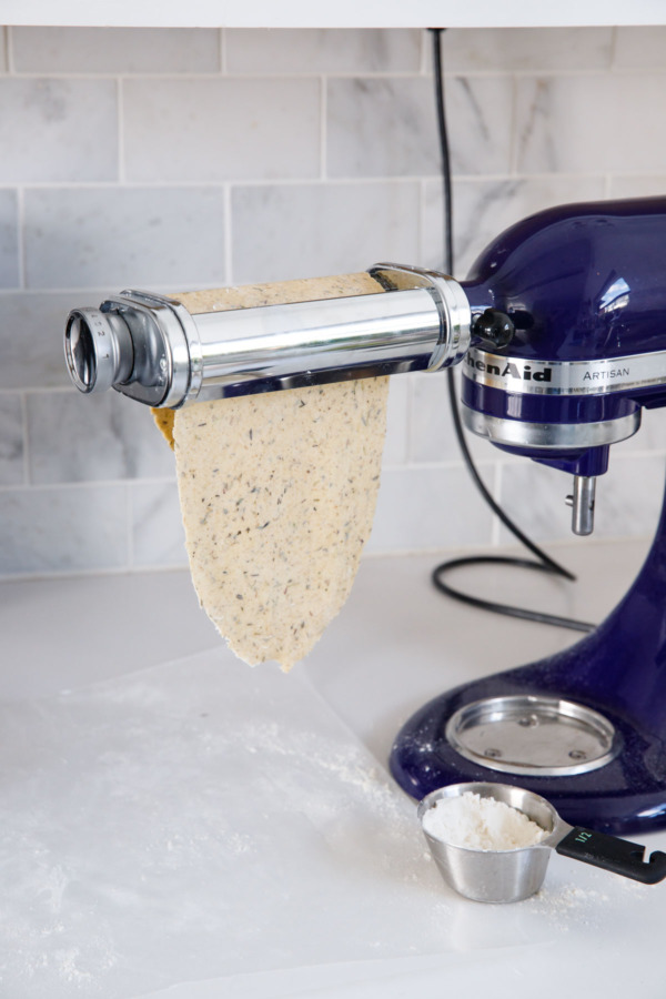 Roll out your crackers using a pasta roller attachment