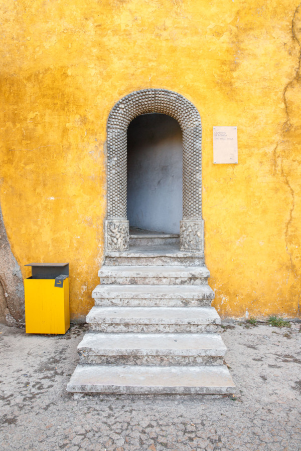 Yellow doorway, Pena Palace, Sintra, Portugal