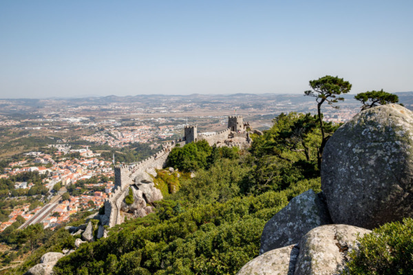 The castle of the Moors in Sintra, Portugal