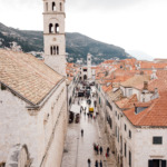 Looking down the main promenade in Dubrovnik, Croatia