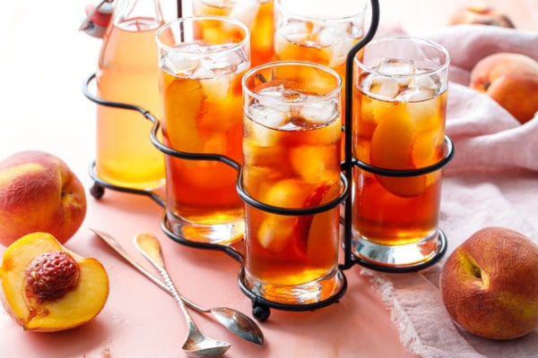 Cold Brew Peach Iced Tea