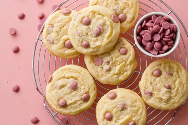 Cacao Butter and Ruby Chocolate Chip Cookies