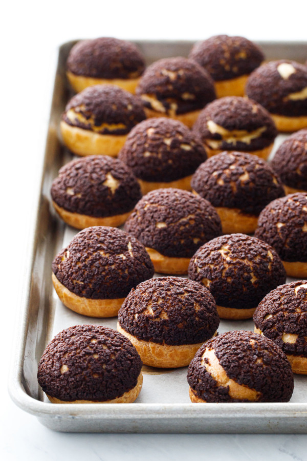 Cookies 'n Cream Puff Ice Cream Sandwiches