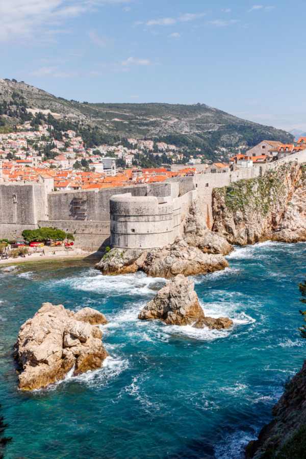 View of Old Town Dubrovnik, Croatia from Fort Lovrijenac