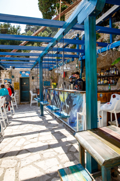 Beachside Bar with swings, Dubrovnik, Croatia