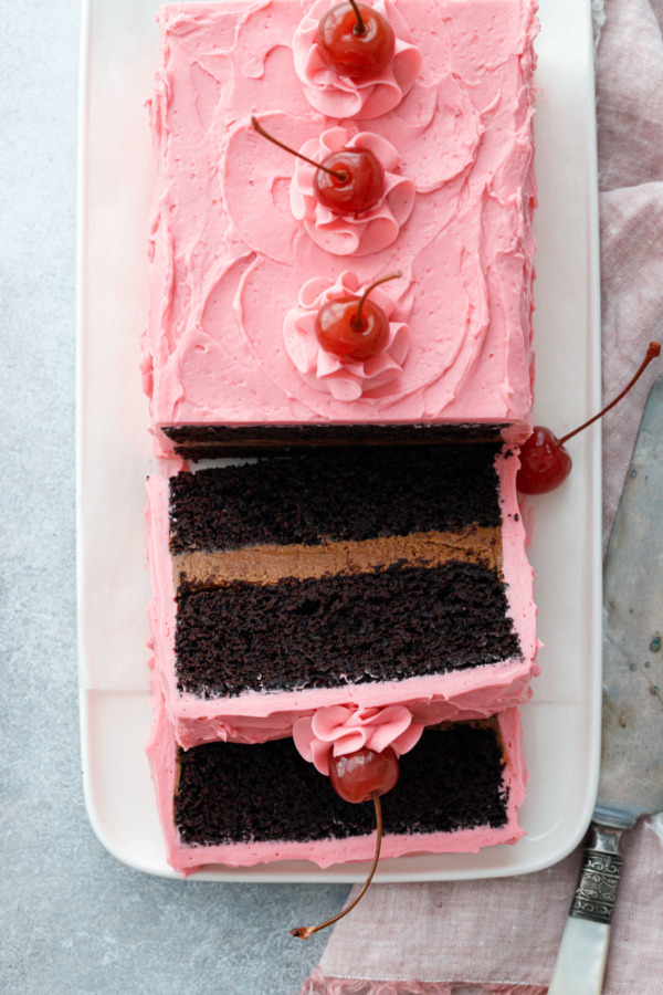 Chocolate Maraschino Layer Cake