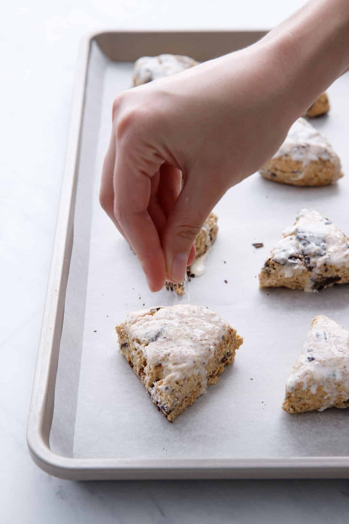 Espresso Chocolate Chip Scones | Love and Olive Oil