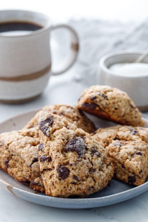 Espresso Chocolate Chip Scones Recipe - Perfect with your morning coffee!