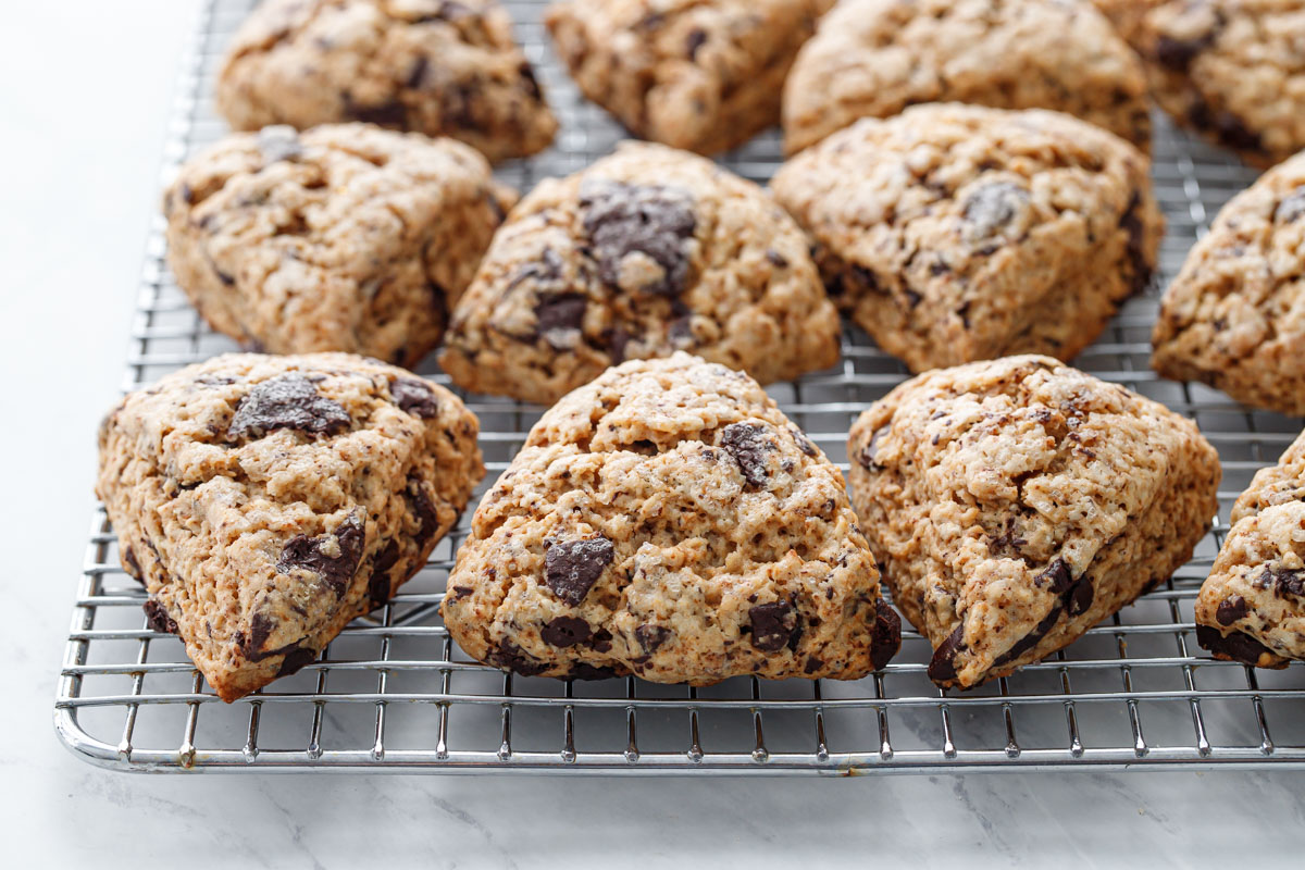 Chocolate shop chip scones
