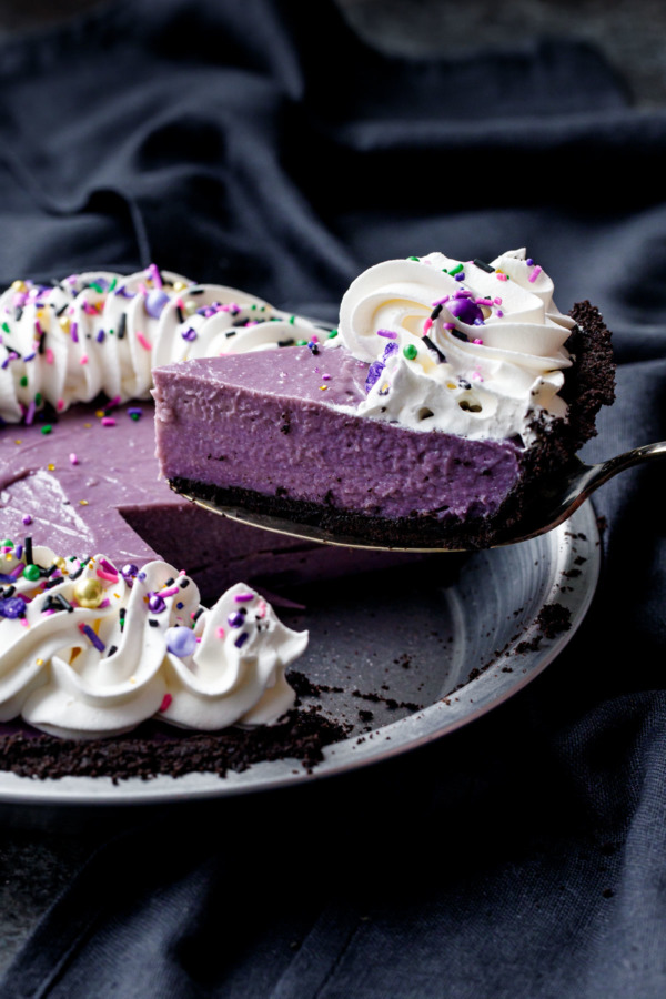 Ube and Coconut Cream Pie