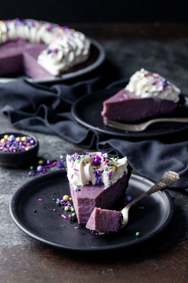 Ube and Coconut Cream Pie