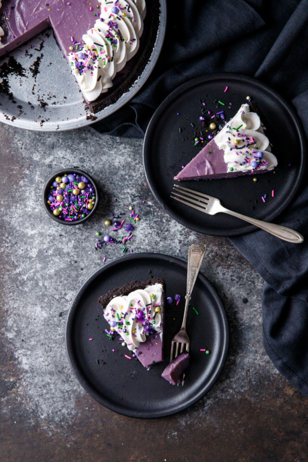 Ube and Coconut Cream Pie