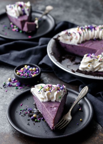 Ube and Coconut Cream Pie