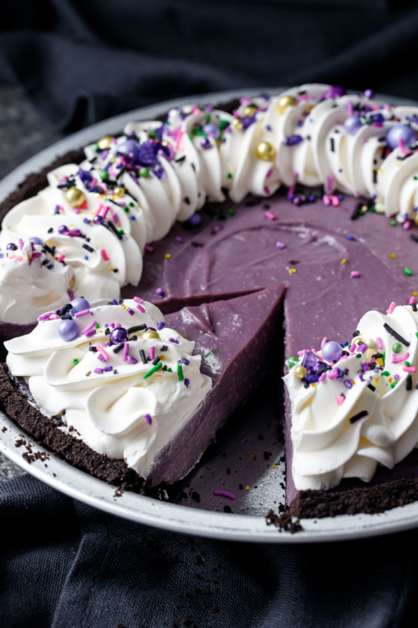 Ube and Coconut Cream Pie