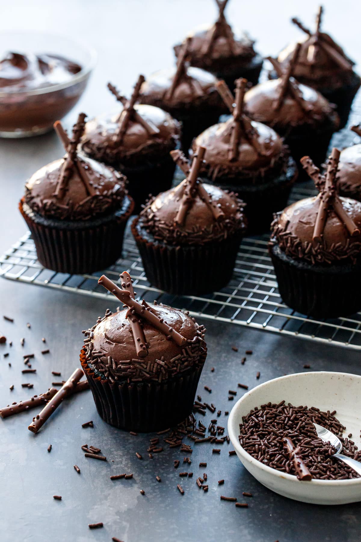 Ultimate Chocolate Cupcakes with Chocolate Cloud Frosting