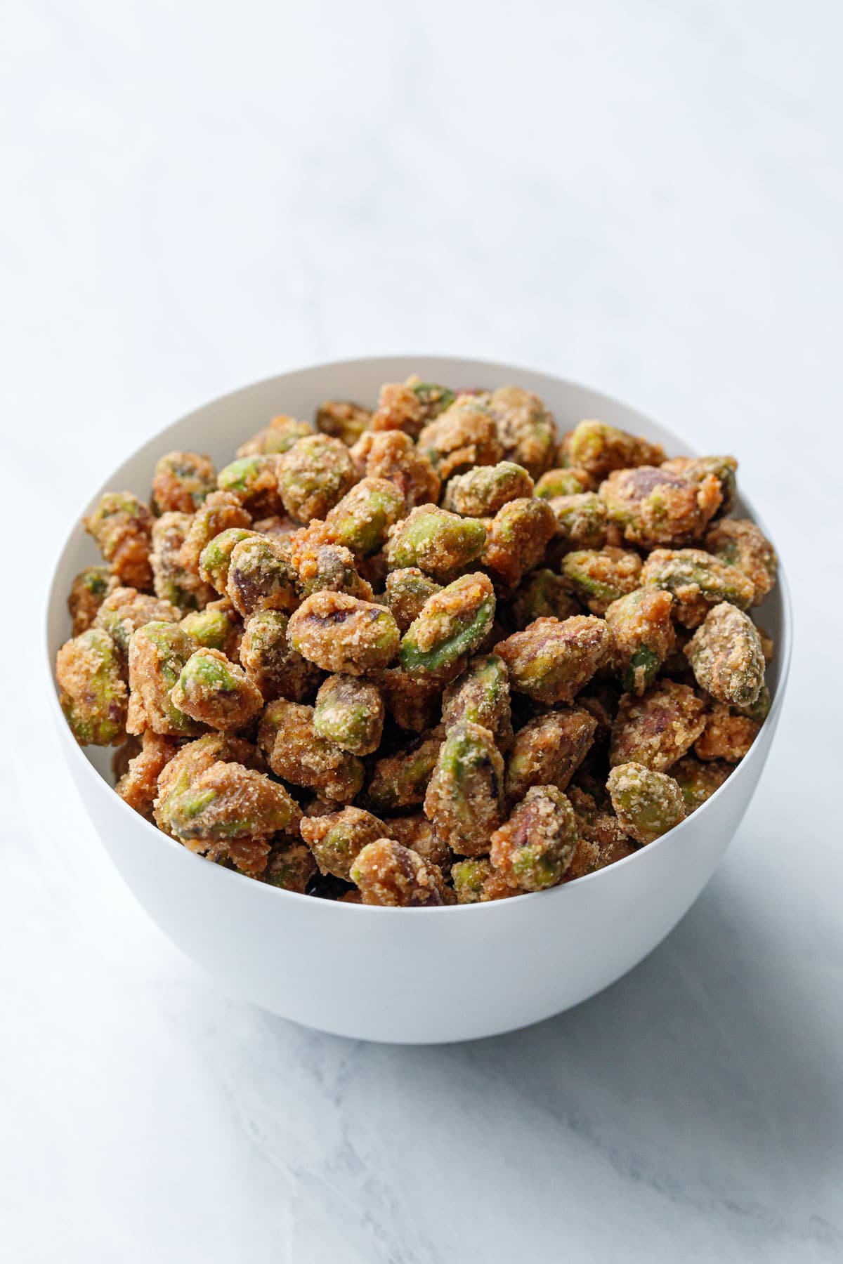 Sweet & Spicy Candied Pistachios Love and Olive Oil