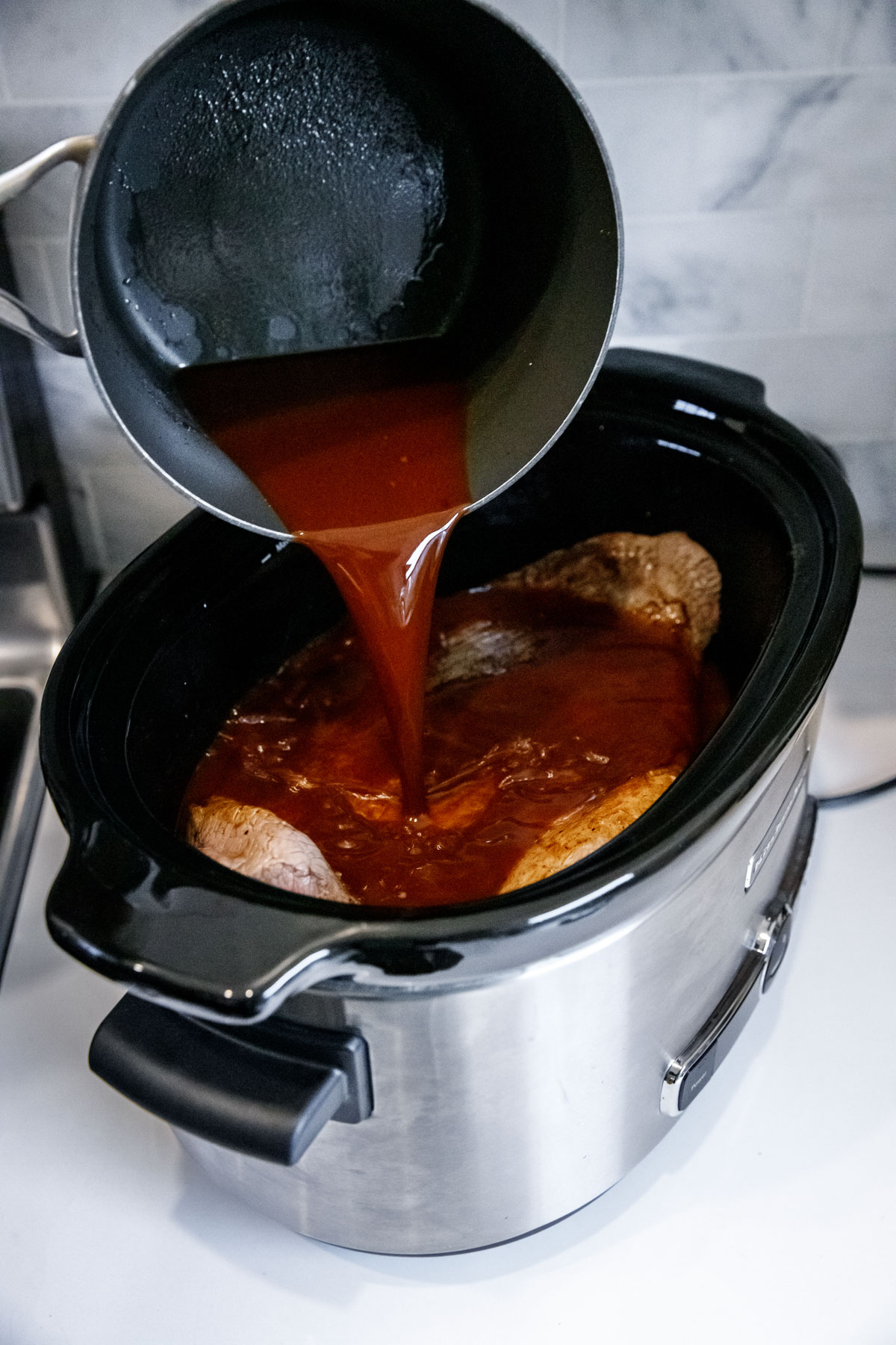 Slow Cooker Hanukkah Beef Brisket Love and Olive Oil