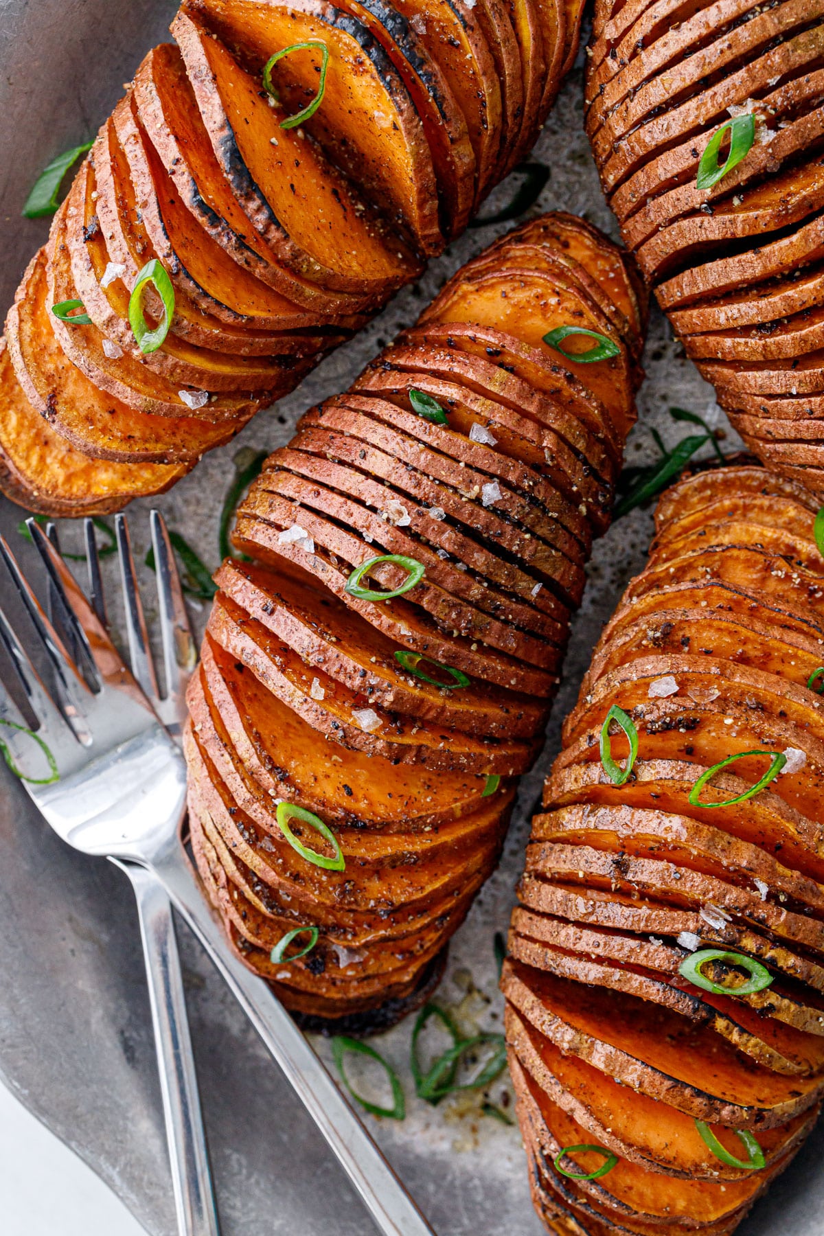 Spiced Hasselback Sweet Potatoes Love and Olive Oil