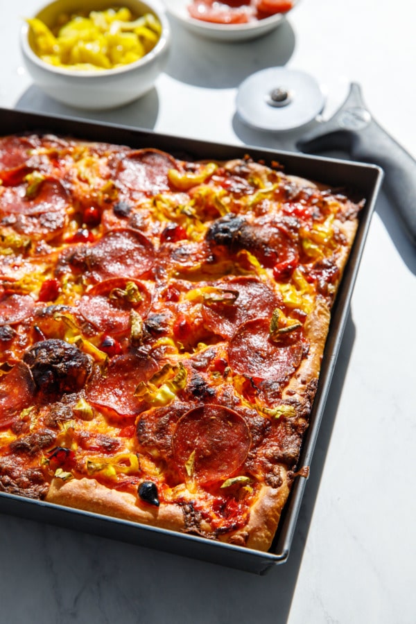 The Easiest Detroit-Style Pepperoni Pan Pizza Recipe - Grilling Montana