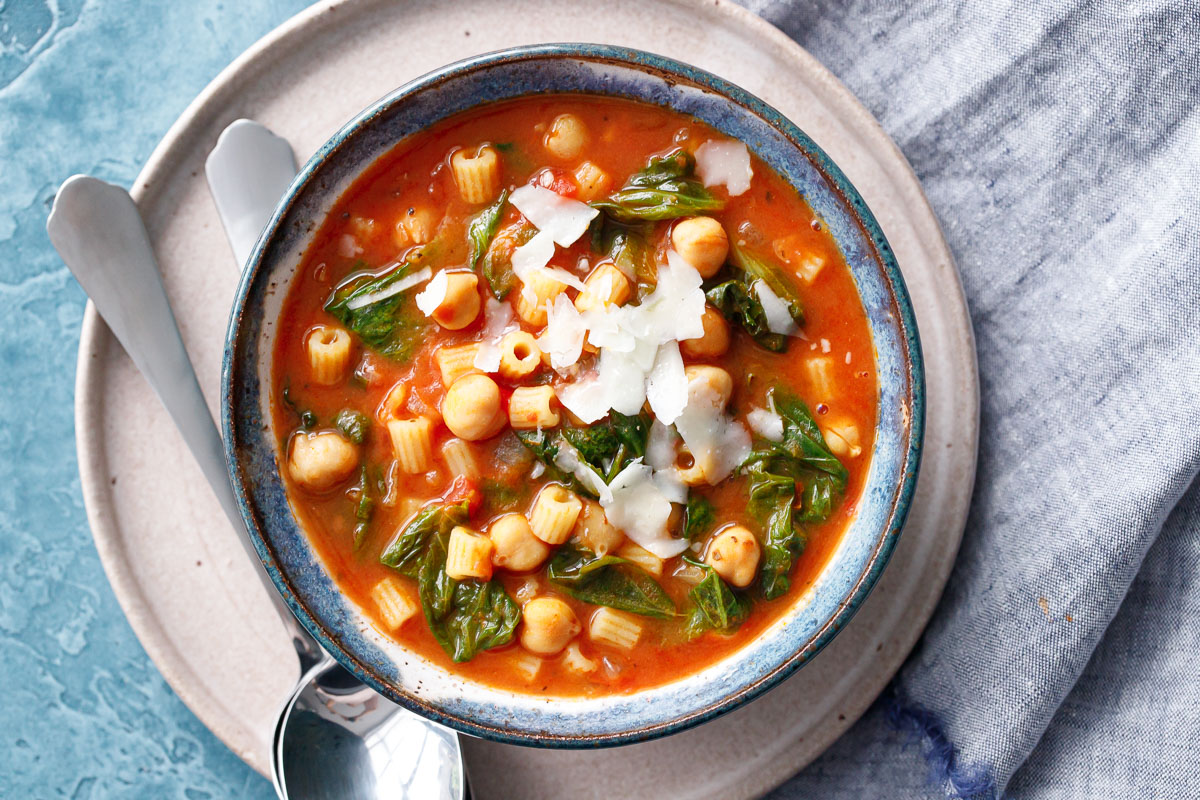 Pasta e Ceci (Pasta and Chickpea Stew)