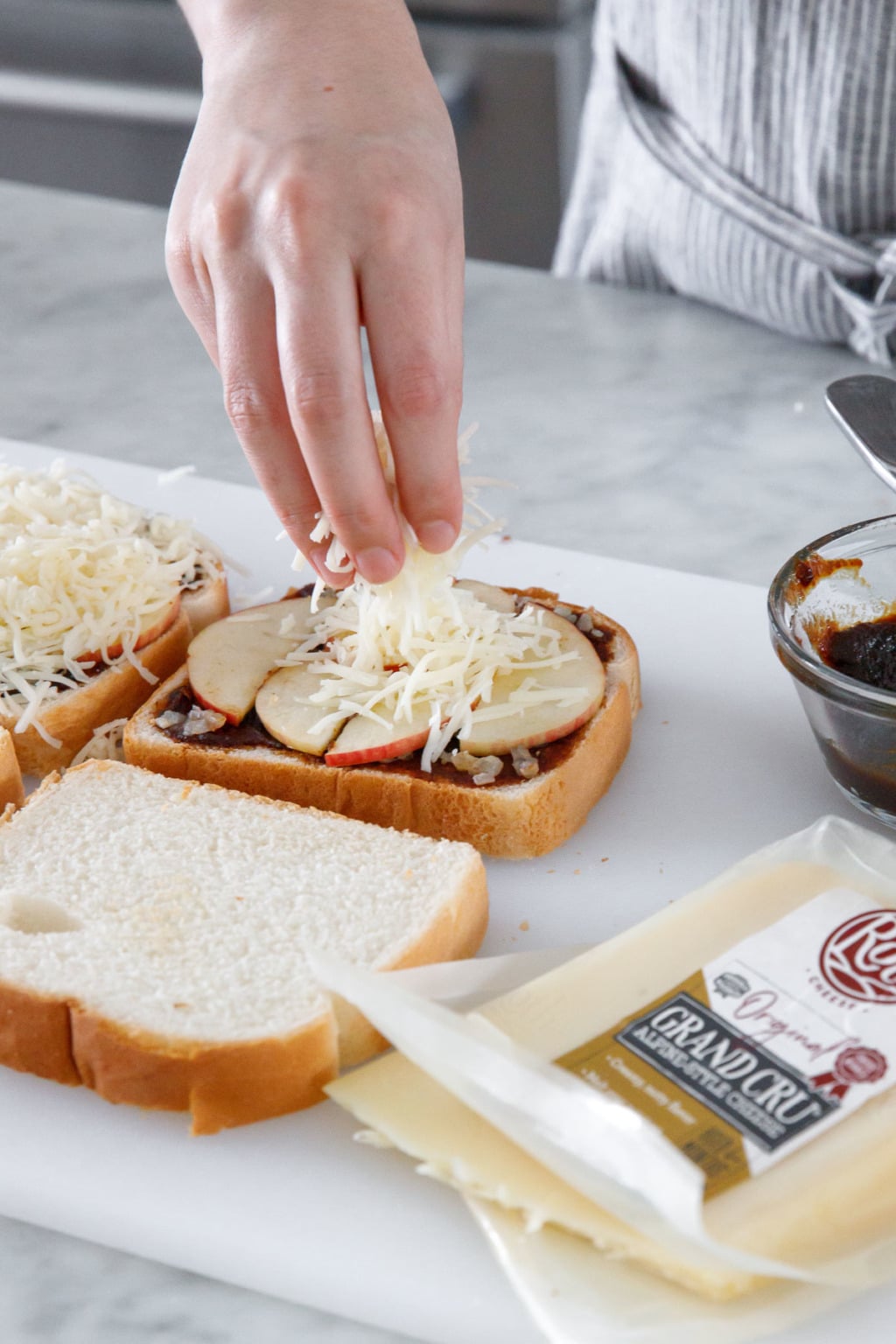 Apple Butter Grilled Cheese Love and Olive Oil