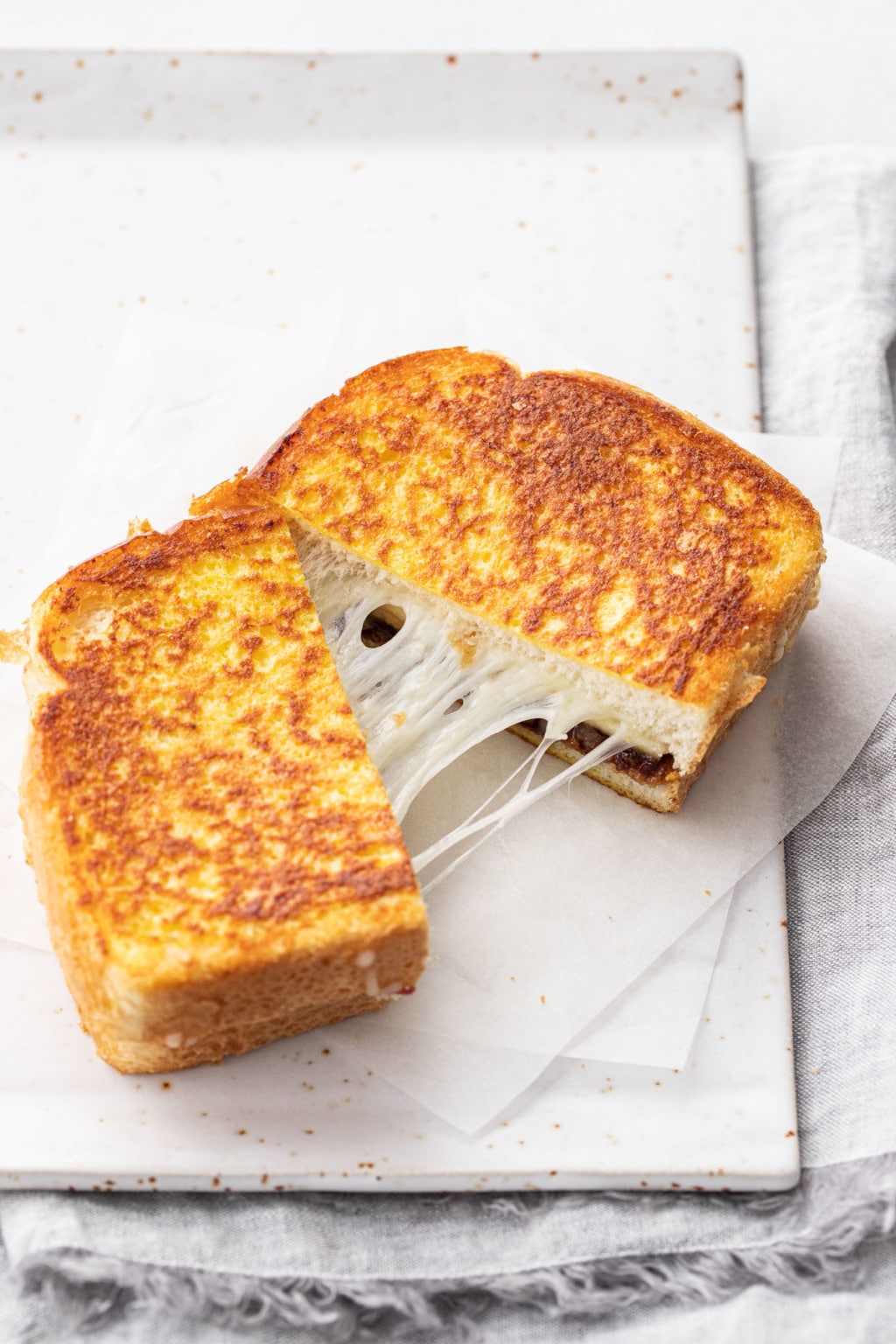 Apple Butter Grilled Cheese Love and Olive Oil