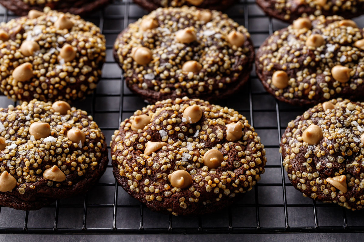 Chocolate Peanut Butter Crunch Cookies