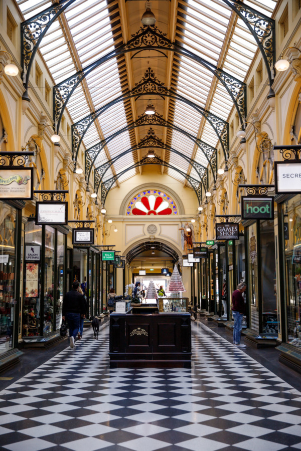 Interior of Royal Arcade, Melbourne, Australia